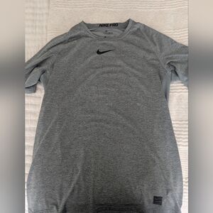 Nike Pro Men's Gray Workout Shirt